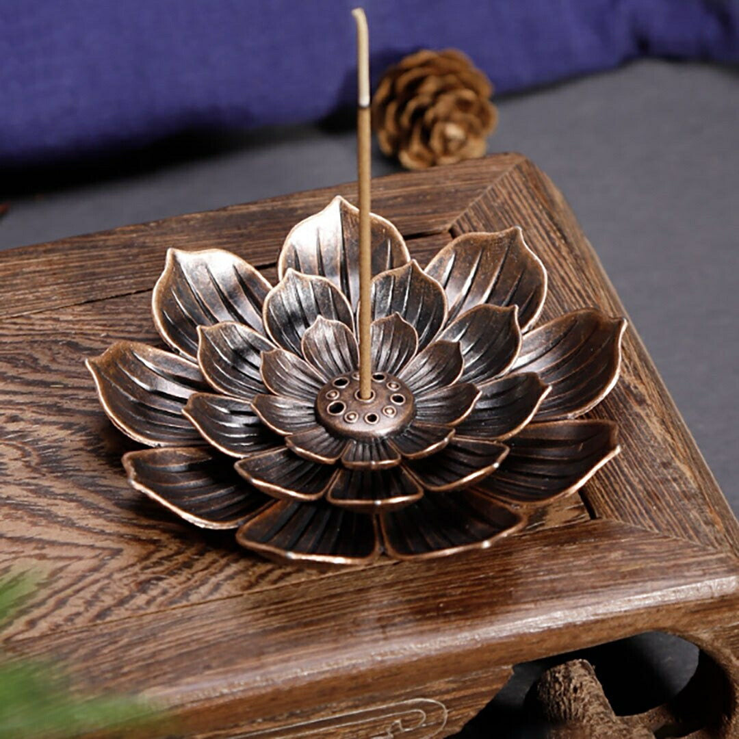 お香 | 蓮の花デザイン香炉・お香立て【風水・開運】