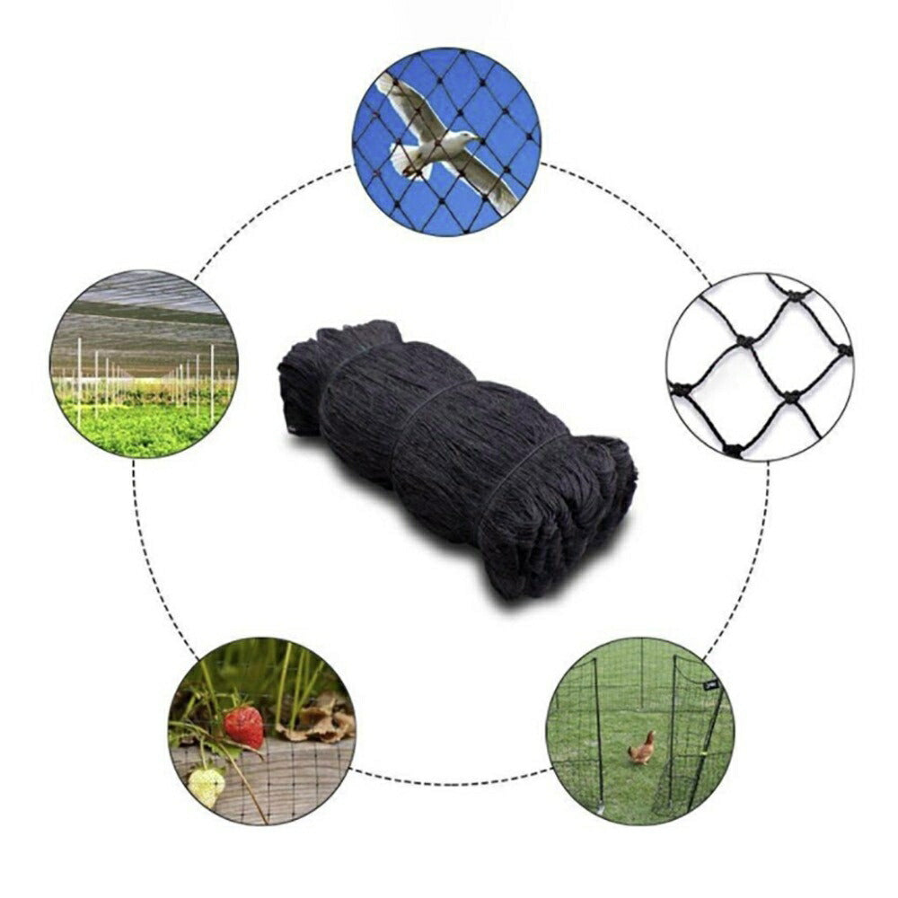 虫よけ 鳥よけ | 防鳥ネット3m×30m ブラック | 家庭菜園・農業用カラス対策
