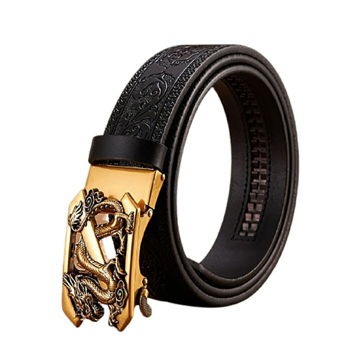 ベルト | ドラゴンデザイン スライド式合金ベルト メンズ