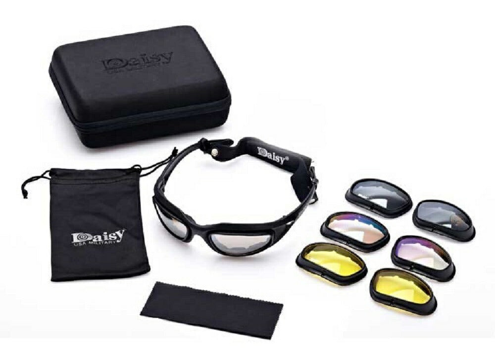 サングラス | Daisy C5 偏光サングラス ４枚セット UVカット・防弾仕様