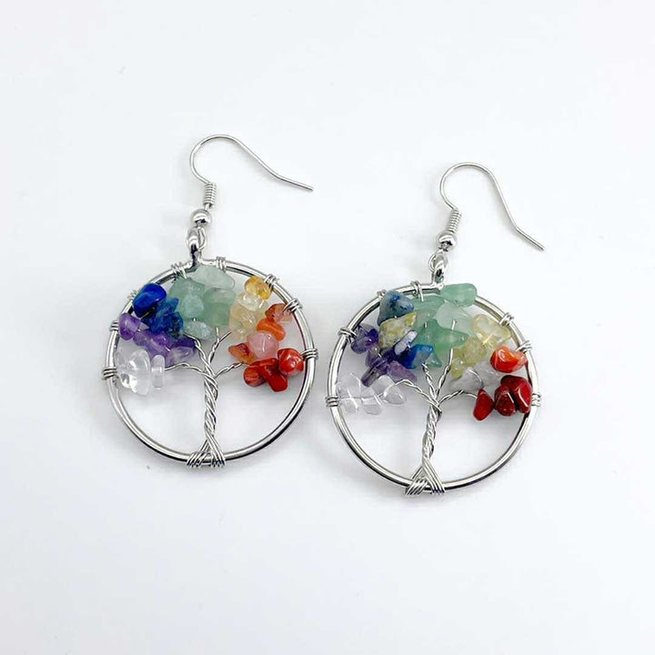 ピアス イヤーカフ | ユグドラシル パワーストーン ピアス | 開運・厄除けアクセサリー