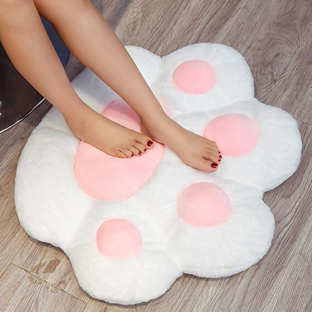 インテリア グッズ | 猫肉球クッション抱き枕 70×60cm - ホワイト