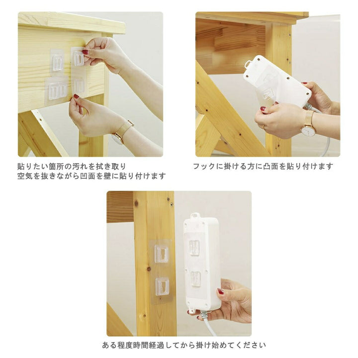 インテリアインテリア雑貨 その他 | 透明強力粘着ウォールフック2セット - 賃貸OK、浴室・キッチン用