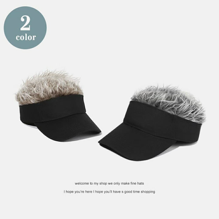 キャップ | シルバーorブラウン メンズ用ヘアバイザー ゴルフ・アウトドア対応