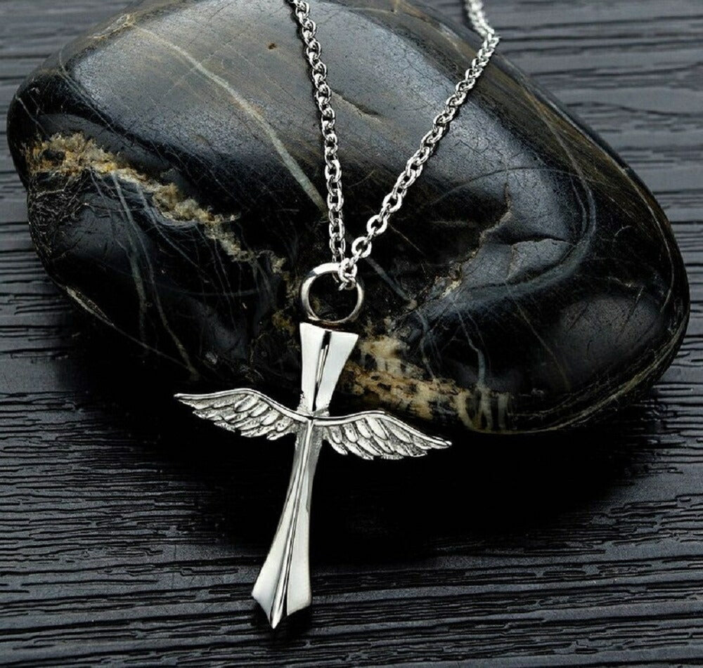 ネックレス | 遺骨カプセルネックレス「天使の羽根」メモリアルジュエリー