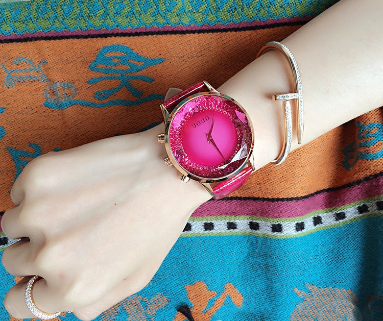 腕時計 | GUOU エレガント腕時計 - ブルー/ピンク/パープル