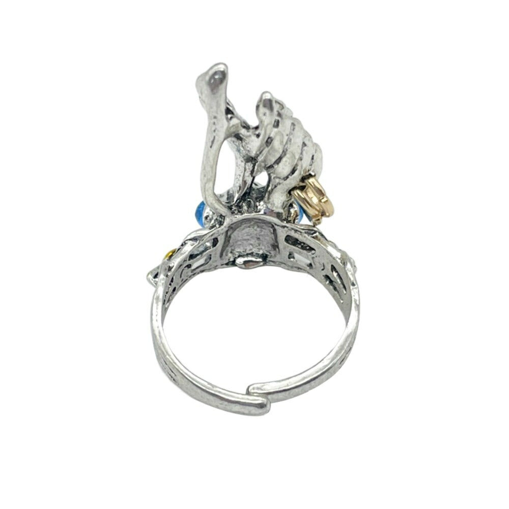 リング | 青い目のウサギリング：開運アクセサリー