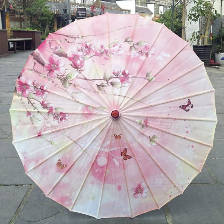 コスプレ小物 | 桜と蝶の和風UVカット日傘