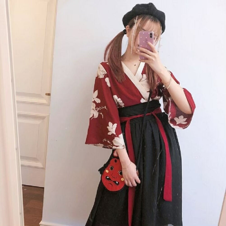 小物 その他 | ハイビスカス花柄袴セット - 卒業式・入学式向け