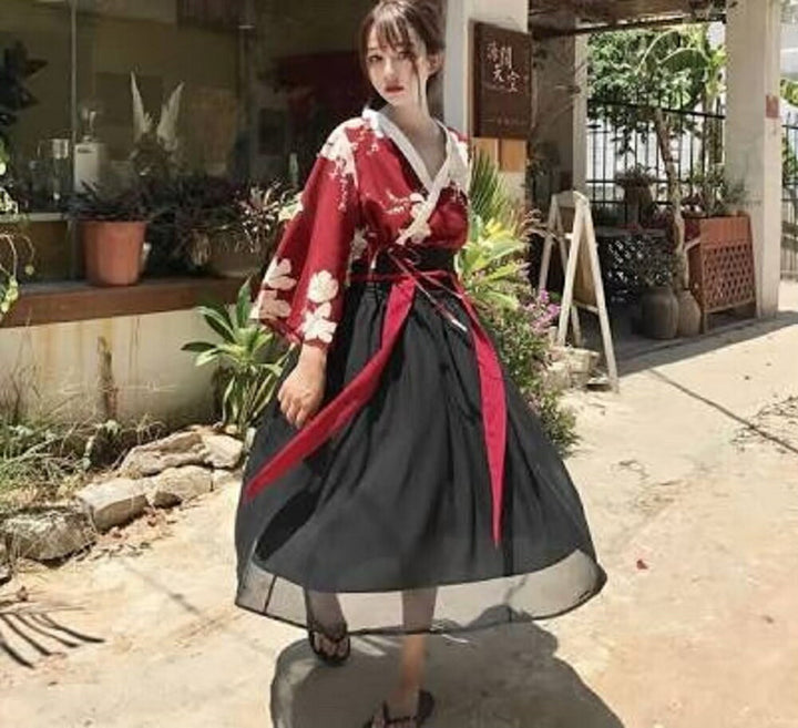 小物 その他 | ハイビスカス花柄袴セット - 卒業式・入学式向け