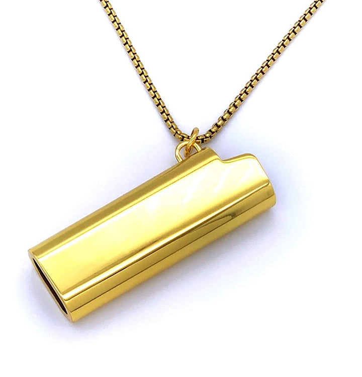ネックレス | ライターケースネックレス ユニセックス ゴールド/シルバー