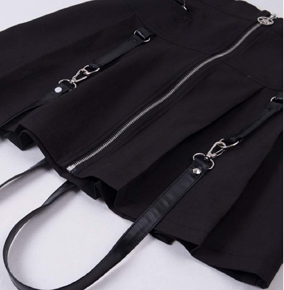 ボトムス 女性 | ゴシックスカート サスペンダー付き フリーサイズ【ブラック/レッド】