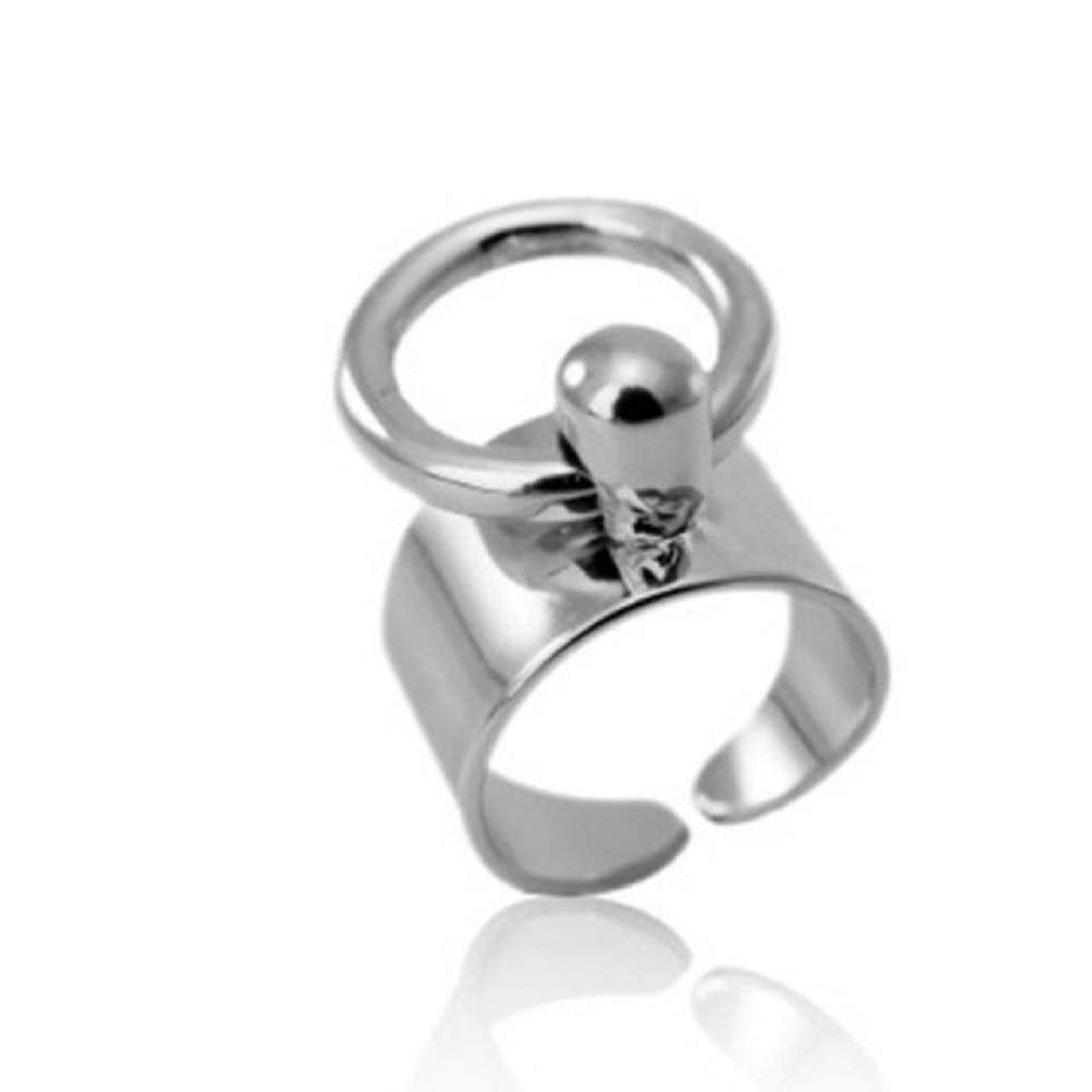 リング | シルバーフープリング ユニセックス フリーサイズ