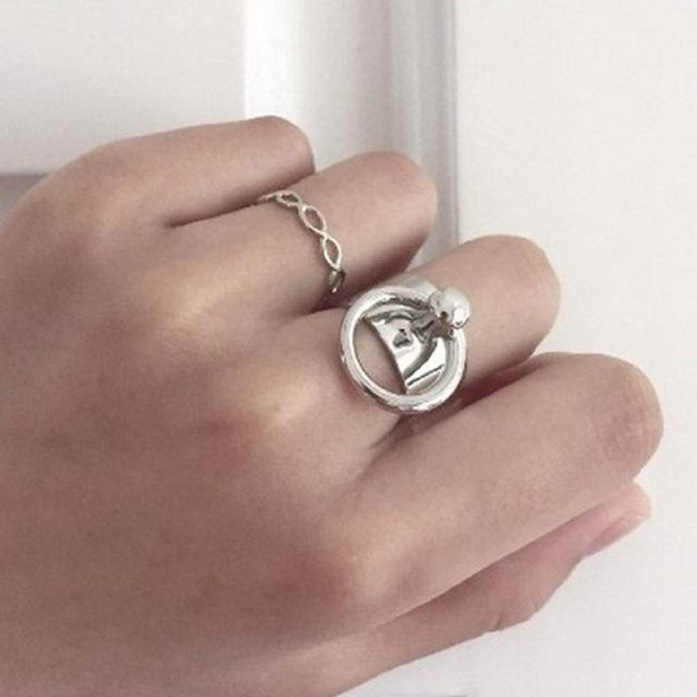 リング | シルバーフープリング ユニセックス フリーサイズ