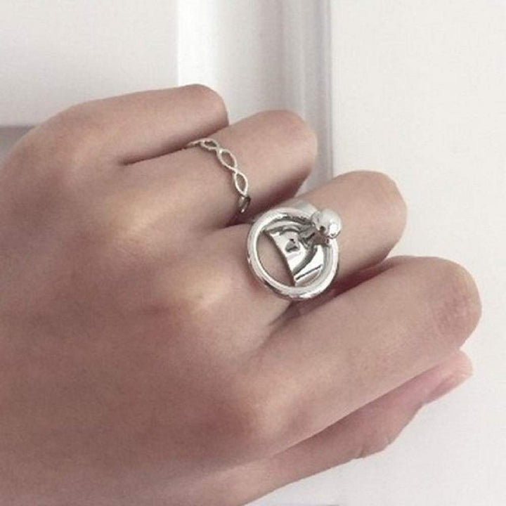 リング | シルバーフープリング ユニセックス フリーサイズ