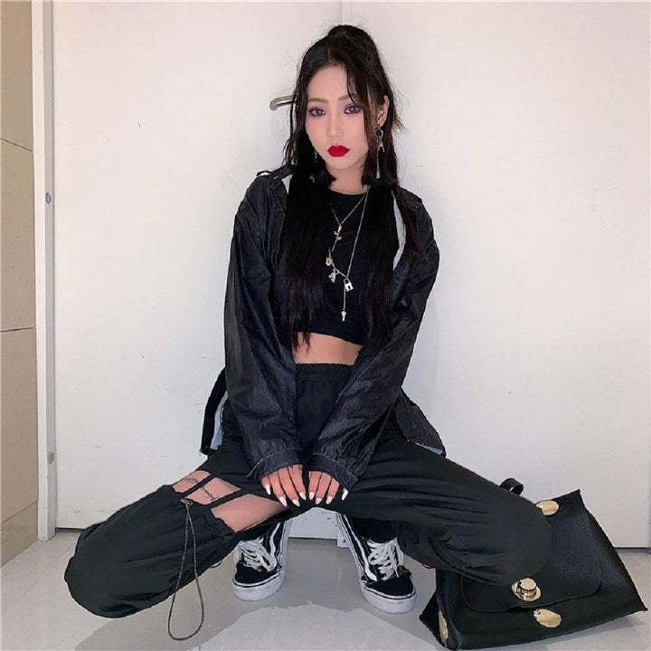 ボトムス 女性 | HIPHOPダンス衣装 ナイロンパンツ ユニセックス