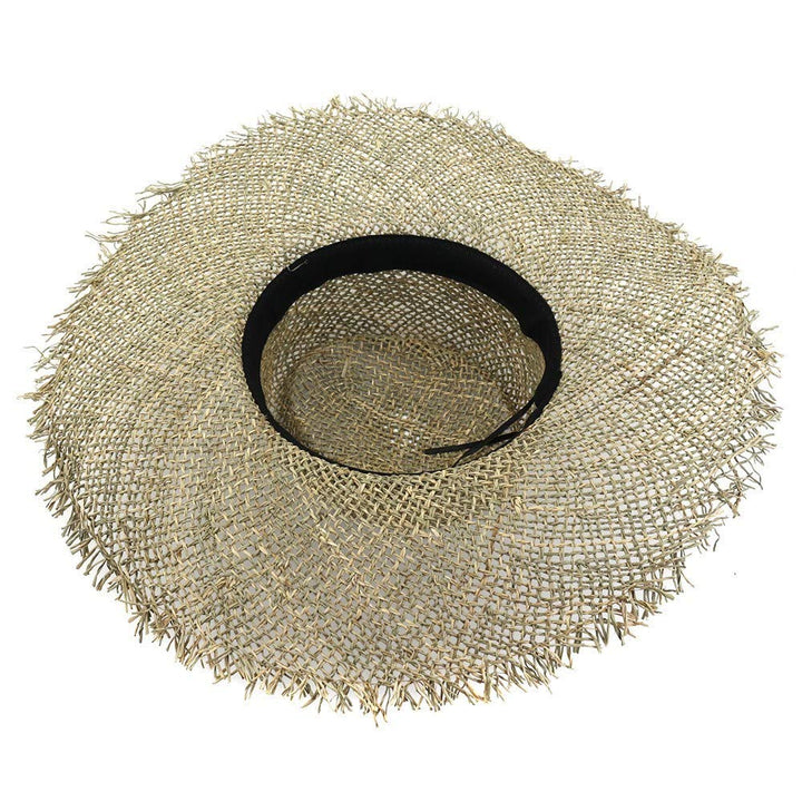 キャップ | 夏用レディース麦わら帽子 - 紫外線対策・ビーチ/旅行向け