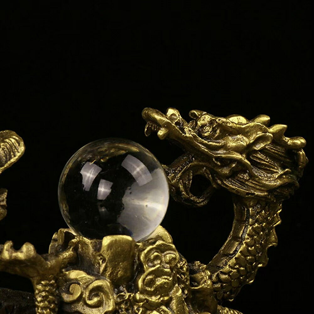 風水 インテリア | 五本爪龍の置物 風水開運 真鍮ブロンズゴールド