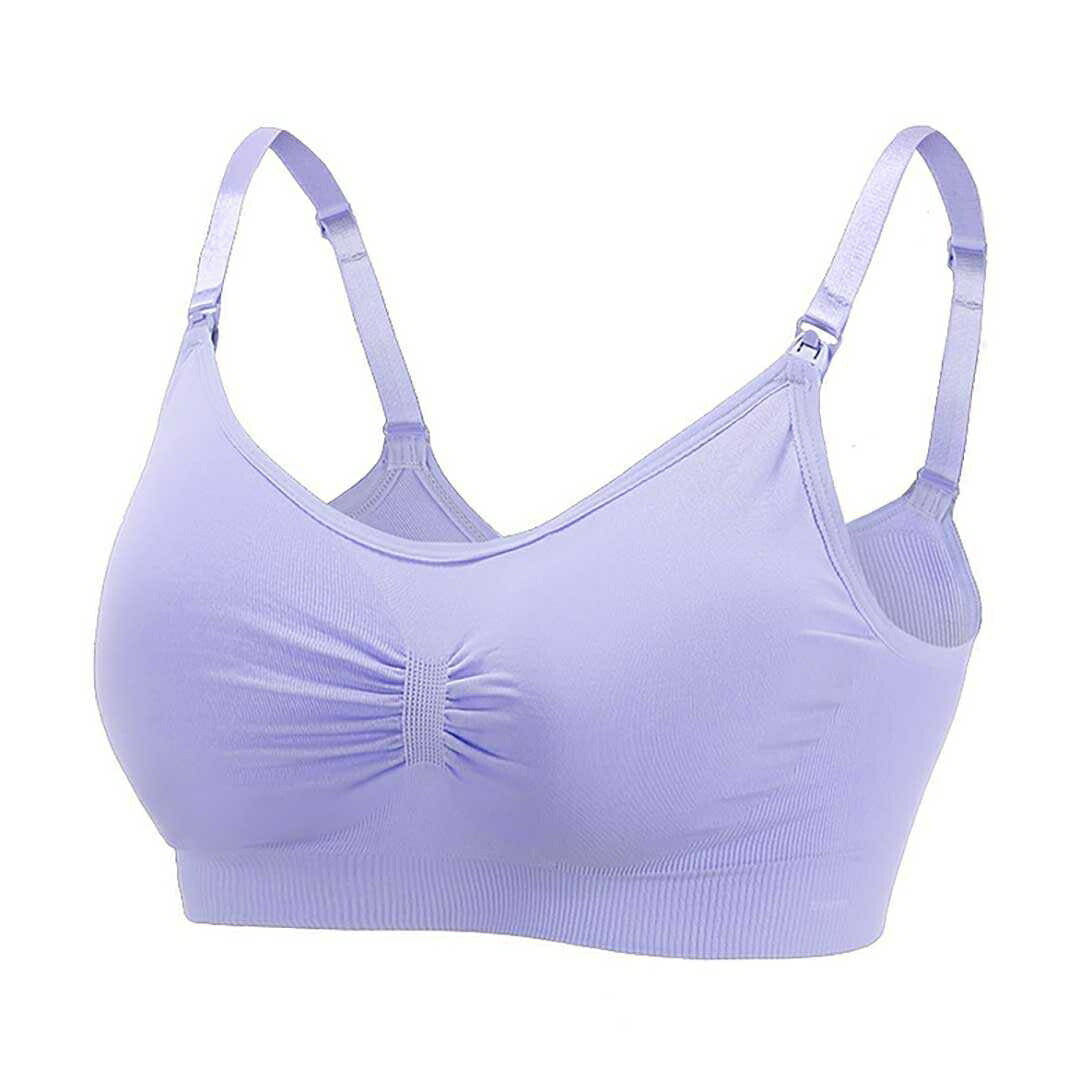 赤ちゃん用品 | マタニティ・授乳ブラ 前開き シームレス【全9カラー】