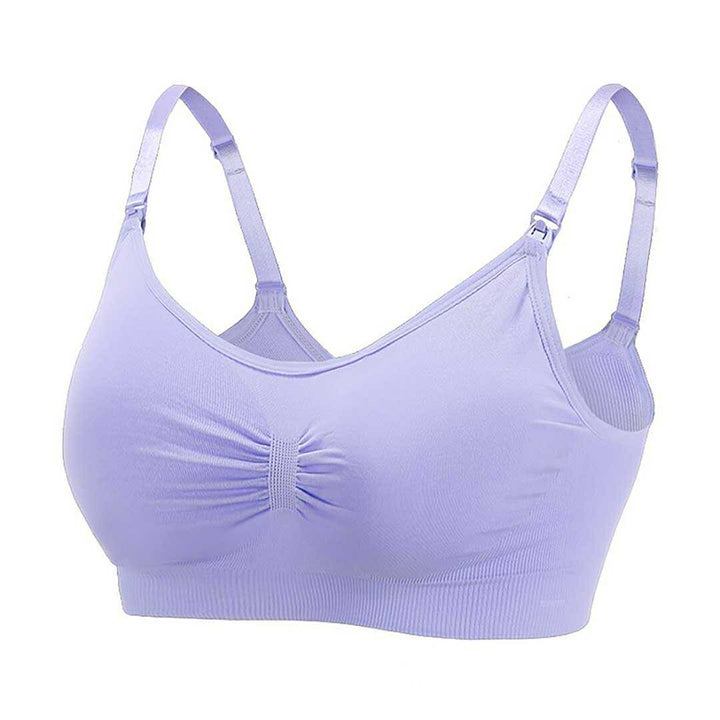 赤ちゃん用品 | マタニティ・授乳ブラ 前開き シームレス【全9カラー】