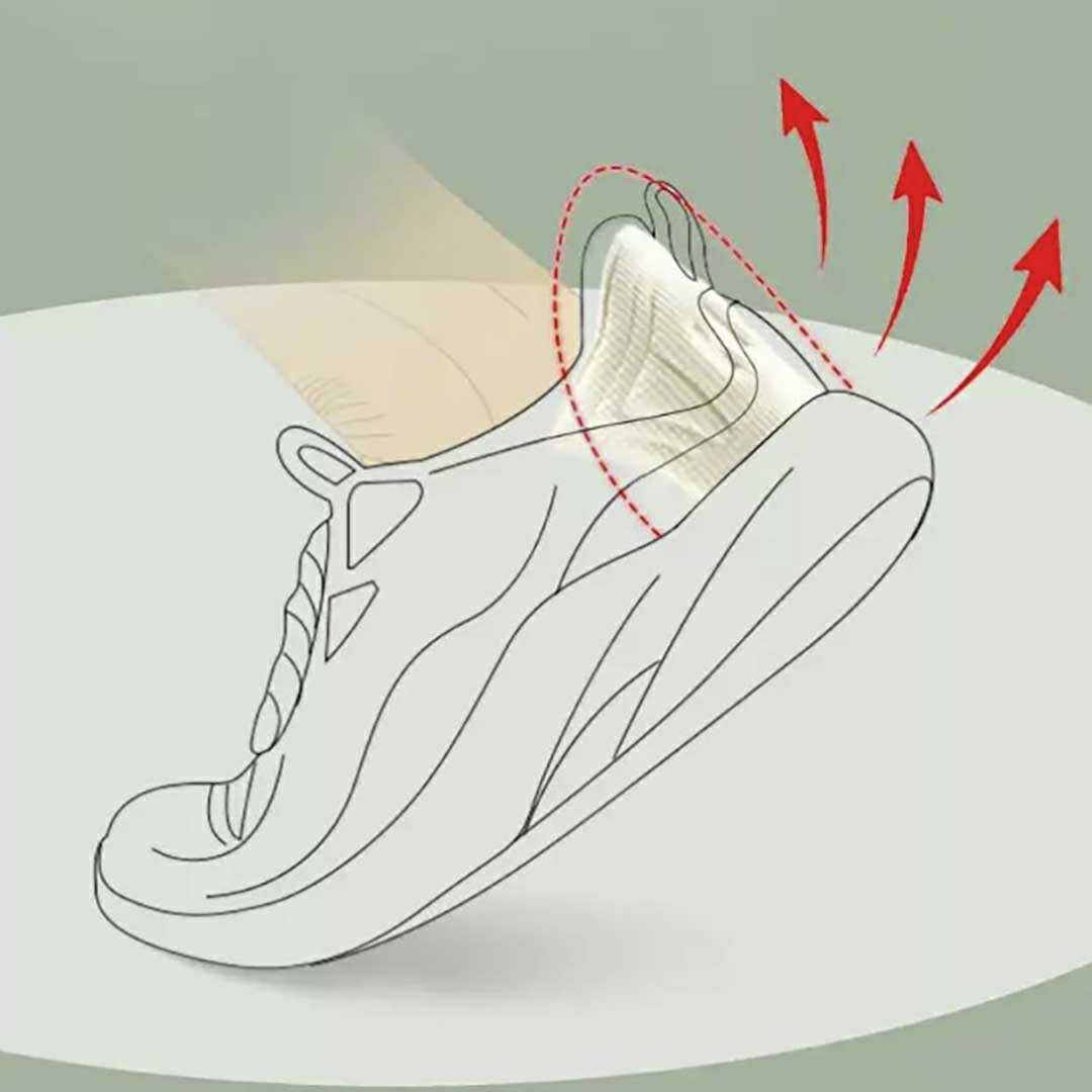 かかと 靴擦れ 防止 | かかと保護・調整用インソール 2枚入り - ホワイト/ブラック、ユニセックス