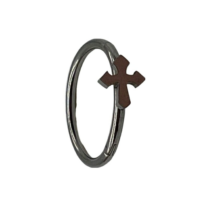 ピアス イヤーカフ | ハート&クロス リップピアス | 男女兼用 HIPHOPジュエリー