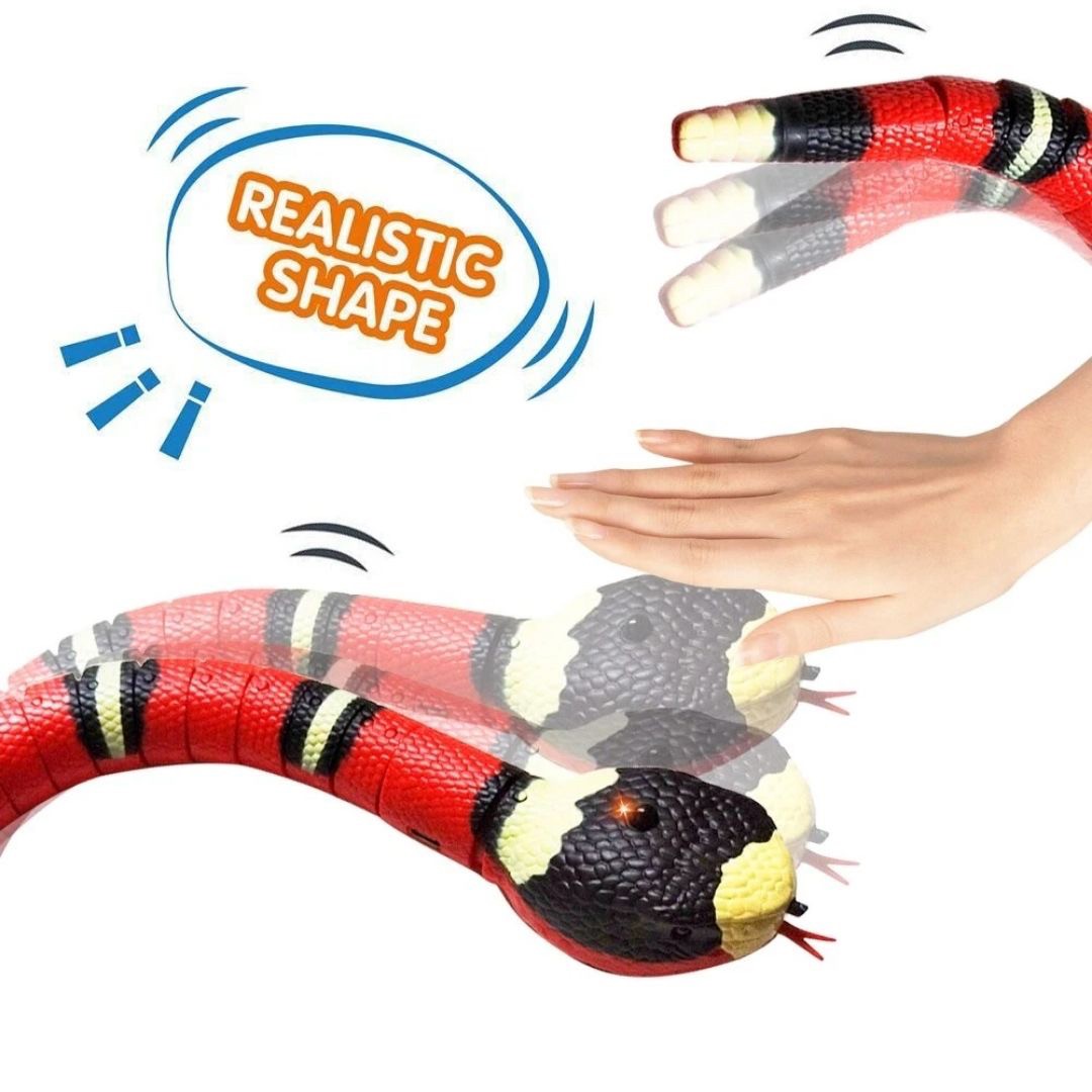 ペットグッズ | 電動サンゴヘビ型猫用おもちゃ - USB充電式