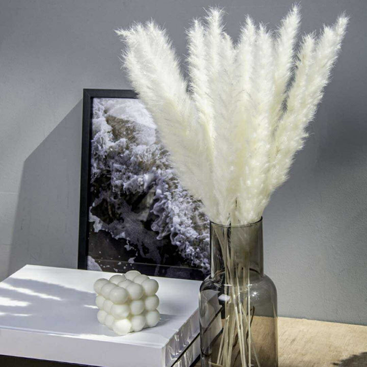 インテリア オブジェ | 北欧風ヴィンテージ パンパスグラス15本セット | インテリア用ドライフラワー