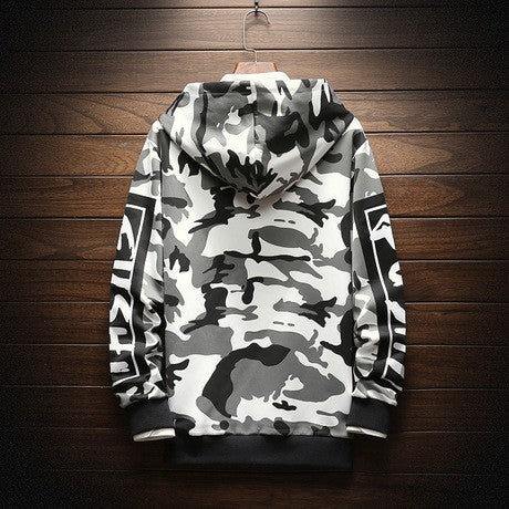 パーカー 男性 | オーバーサイズ迷彩ストリートパーカー