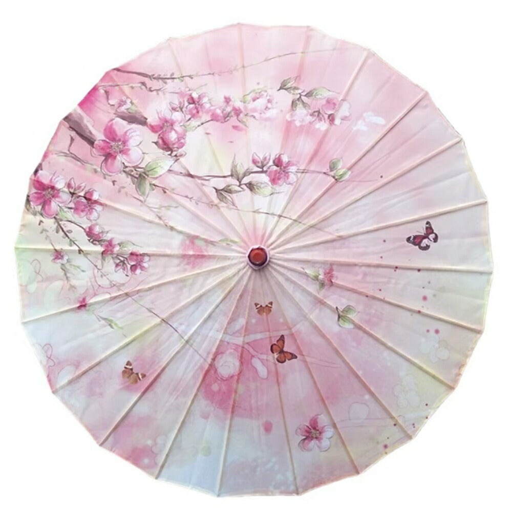 コスプレ小物 | 桜と蝶の和風UVカット日傘