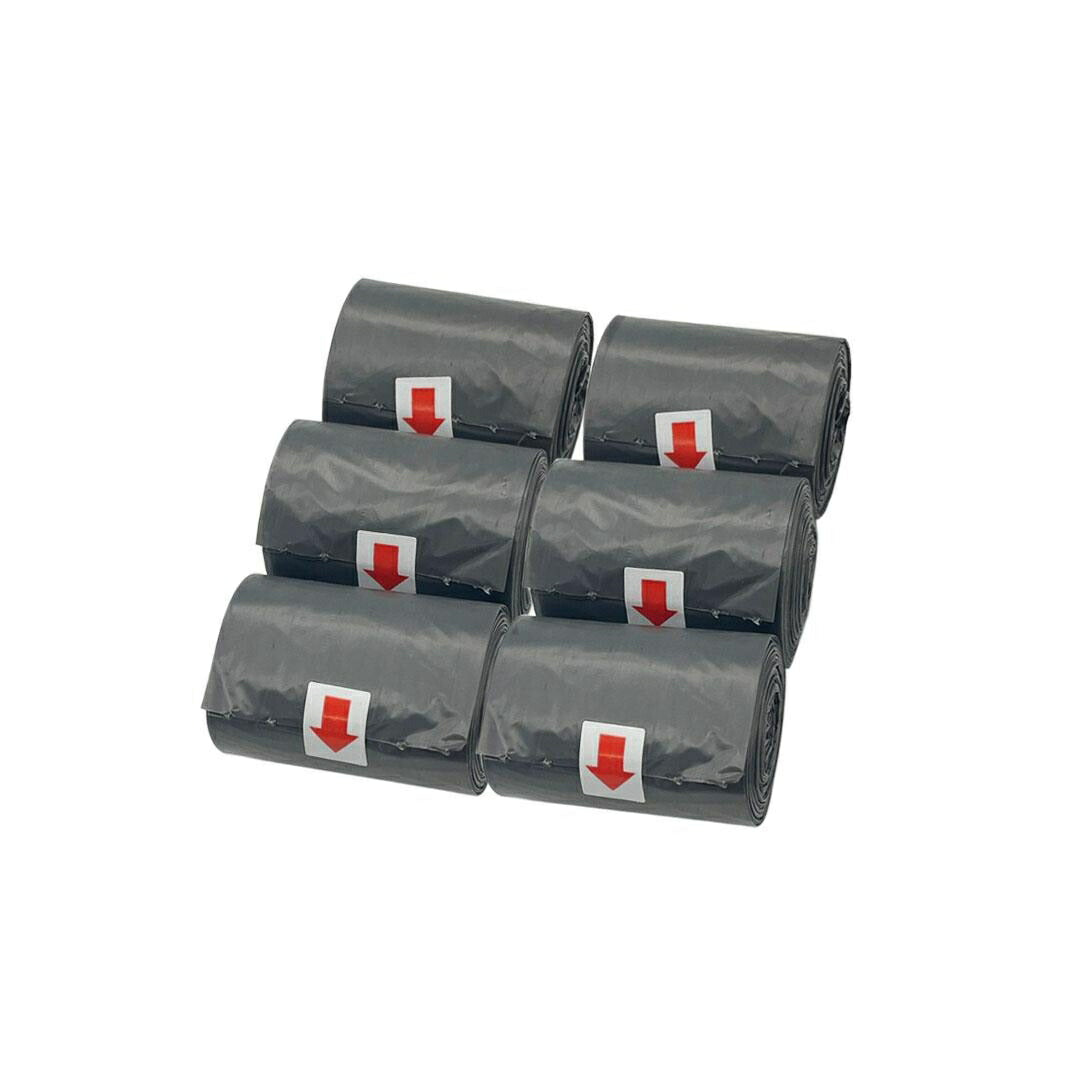 ペットグッズ | ペット用フンキャッチャーゴミ袋6ロールセット - 犬猫兼用、衛生的な散歩用品