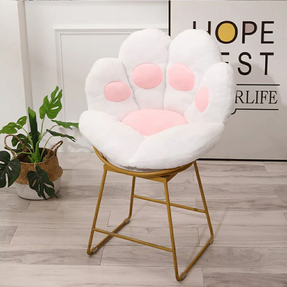 インテリア グッズ | 猫肉球クッション抱き枕 70×60cm - ホワイト