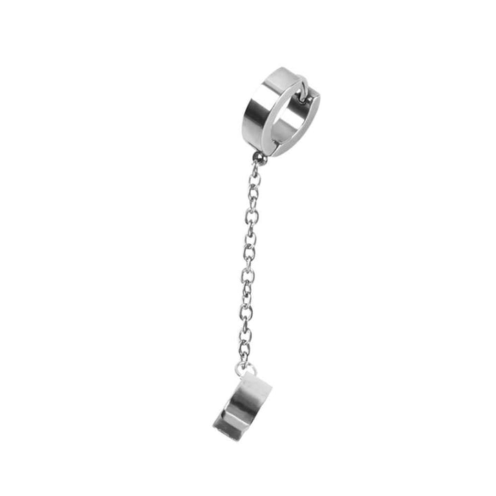 ピアス イヤーカフ | ユニセックス イヤーカフ リングチェーン アクセサリー