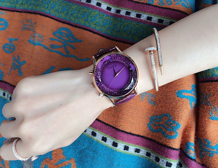 腕時計 | GUOU エレガント腕時計 - ブルー/ピンク/パープル