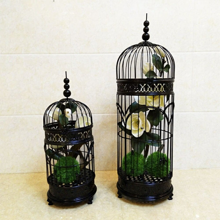 ペットグッズ | アイアンバードケージ98cm ヴィンテージ風ディスプレイ
