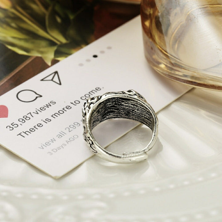 リング | フクロウの青い目リング - 開運アクセサリー