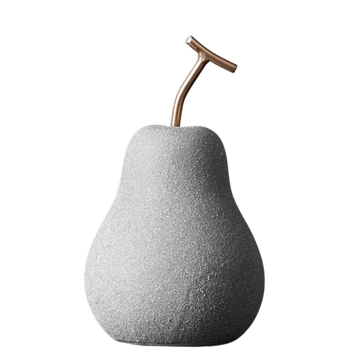 インテリア オブジェ | クラウドグレー アンティーク風 りんご・洋梨オブジェ