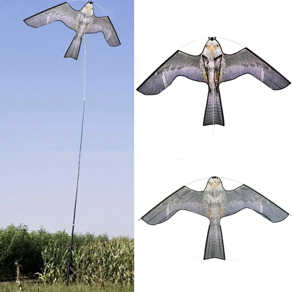 虫よけ 鳥よけ | 猛禽類モチーフ鳥よけセット - ベランダ・畑用