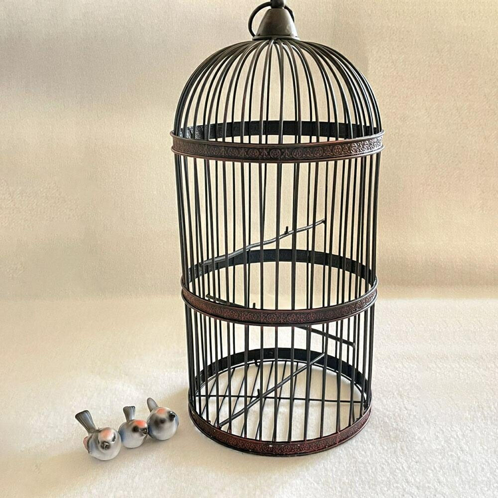 ペットグッズ | アイアンバードケージ53cm ヴィンテージ風インテリア・鳥かご