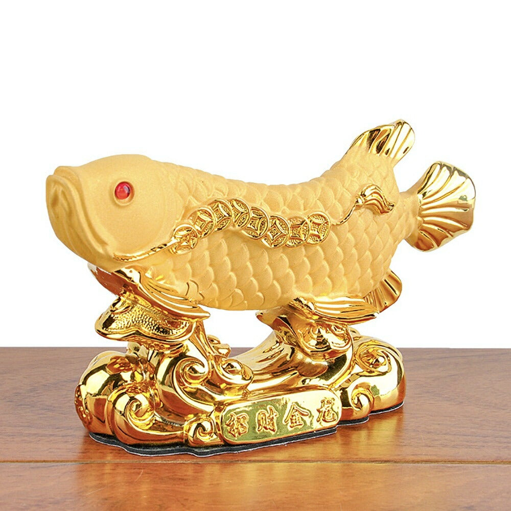 風水 インテリア | アロワナ招財龍魚置物 - 風水金運インテリア
