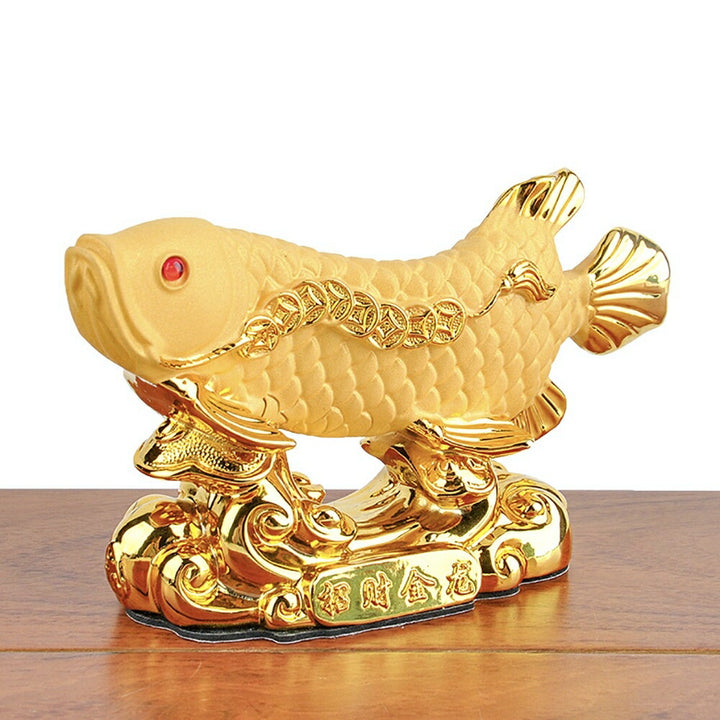 風水 インテリア | アロワナ招財龍魚置物 - 風水金運インテリア