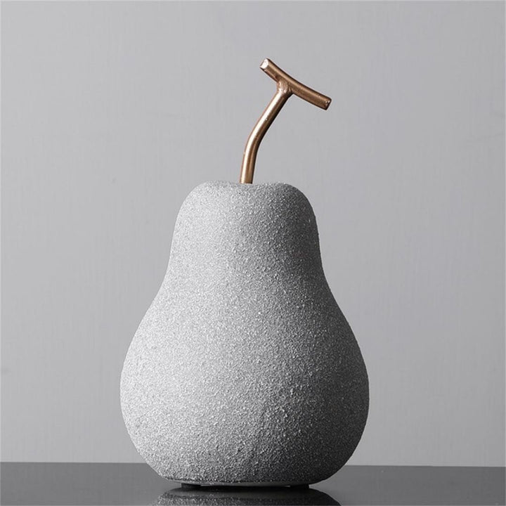 インテリア オブジェ | クラウドグレー アンティーク風 りんご・洋梨オブジェ