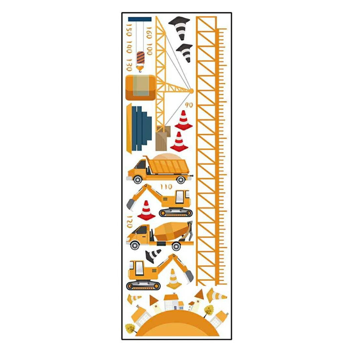 インテリアインテリア雑貨 その他 | 工事現場デザイン身長計ステッカー（90〜160cm）：子ども用成長記録・剥がせるタイプ