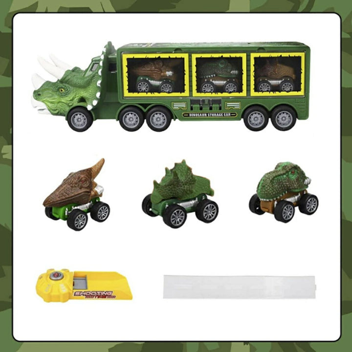 子供 おもちゃ | 子供用恐竜ミニカーおもちゃセット - トリケラトプス＆ティラノサウルス