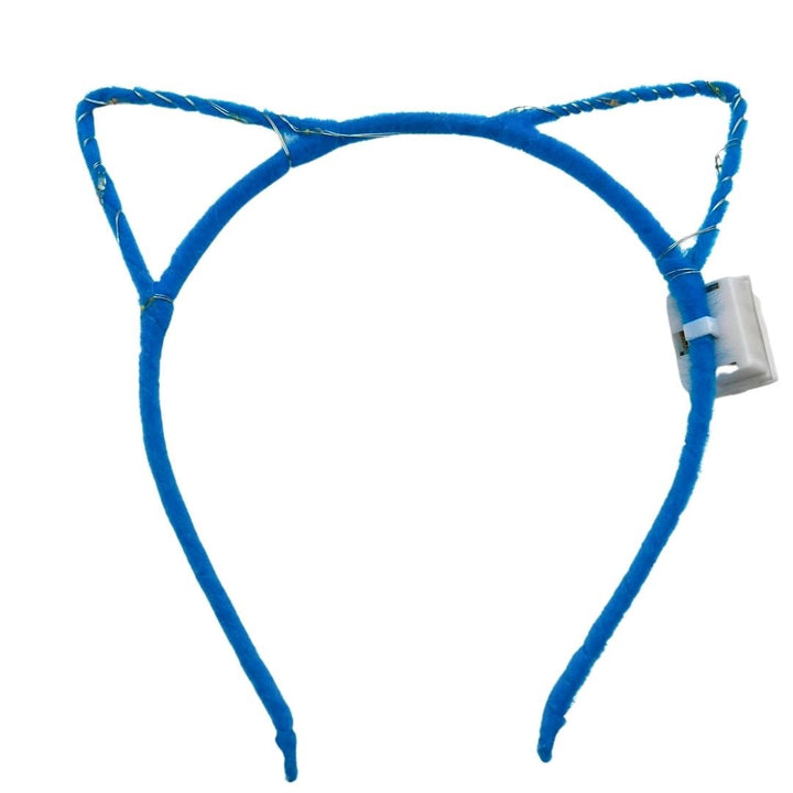 仮装 パーティーグッズ | 光る猫耳カチューシャ 5色展開 1個販売 コスプレ・パーティ向け