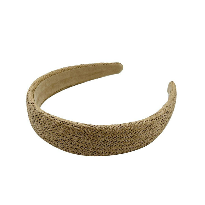 小物 その他 | ラフィアカチューシャ ホワイト/ブラウン 夏リゾート向け レディース