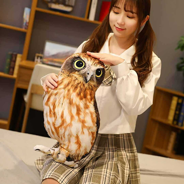 玩具 | フクロウのぬいぐるみクッション 46cm - 誕生日・クリスマスギフトに最適