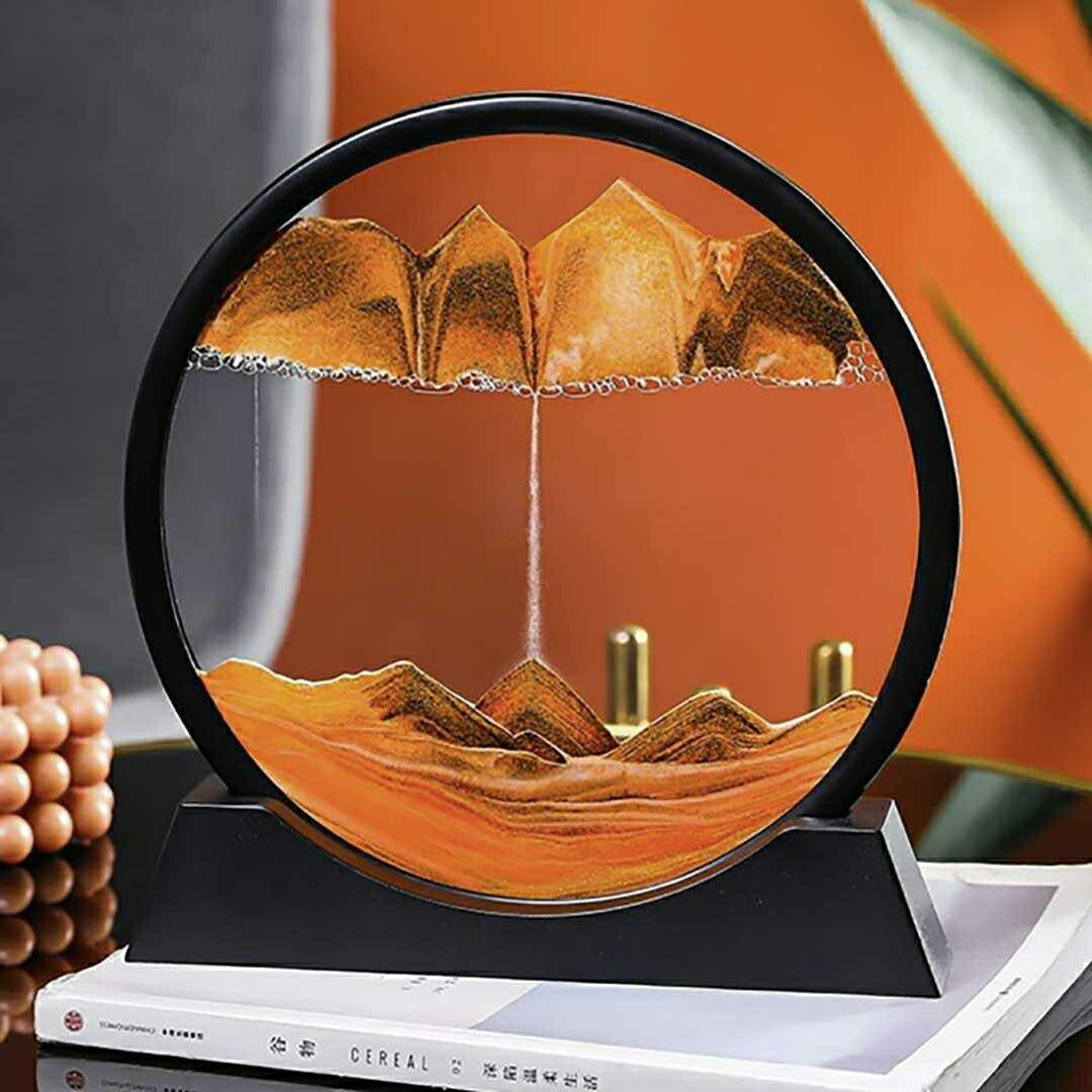 インテリア オブジェ | オレンジorブルー サンドピクチャー 置物 - モダン北欧デザイン