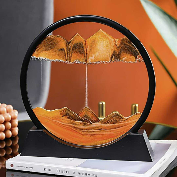 インテリア オブジェ | オレンジorブルー サンドピクチャー 置物 - モダン北欧デザイン