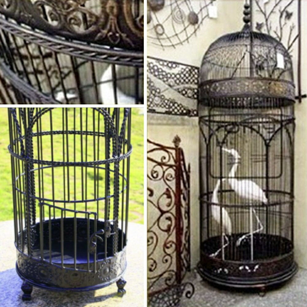 ペットグッズ | アイアンバードケージ98cm ヴィンテージ風ディスプレイ